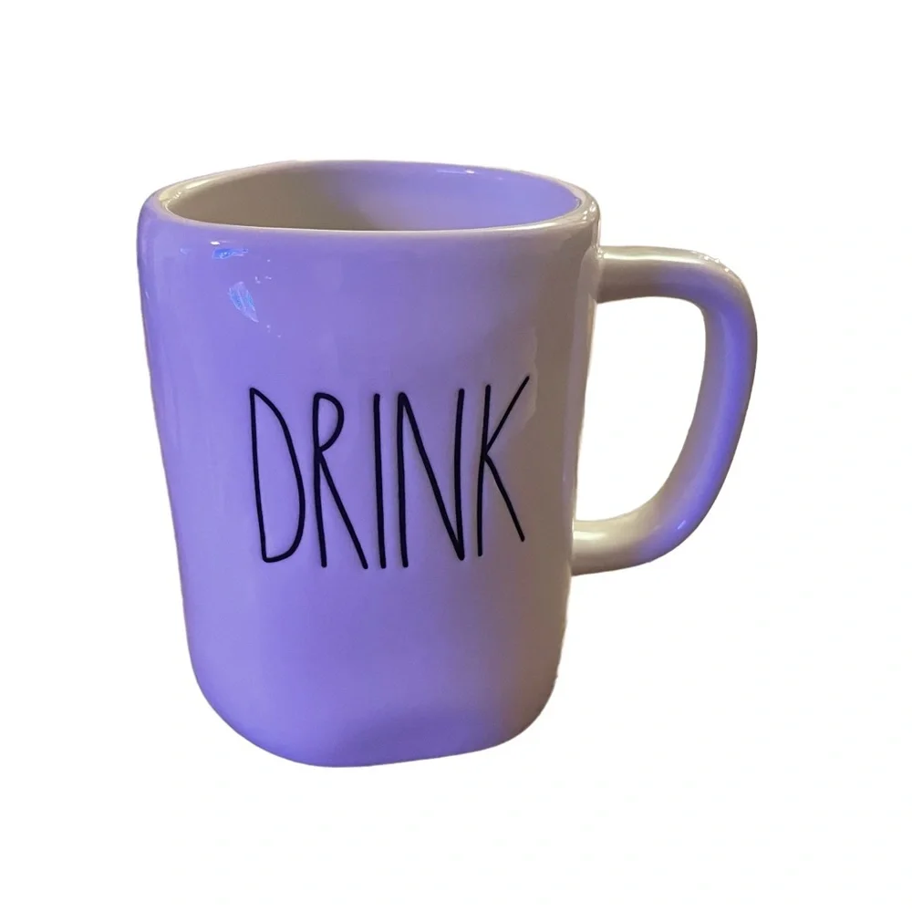 Rae Dunn 'Magenta ‘DRINK' Coffee Mug